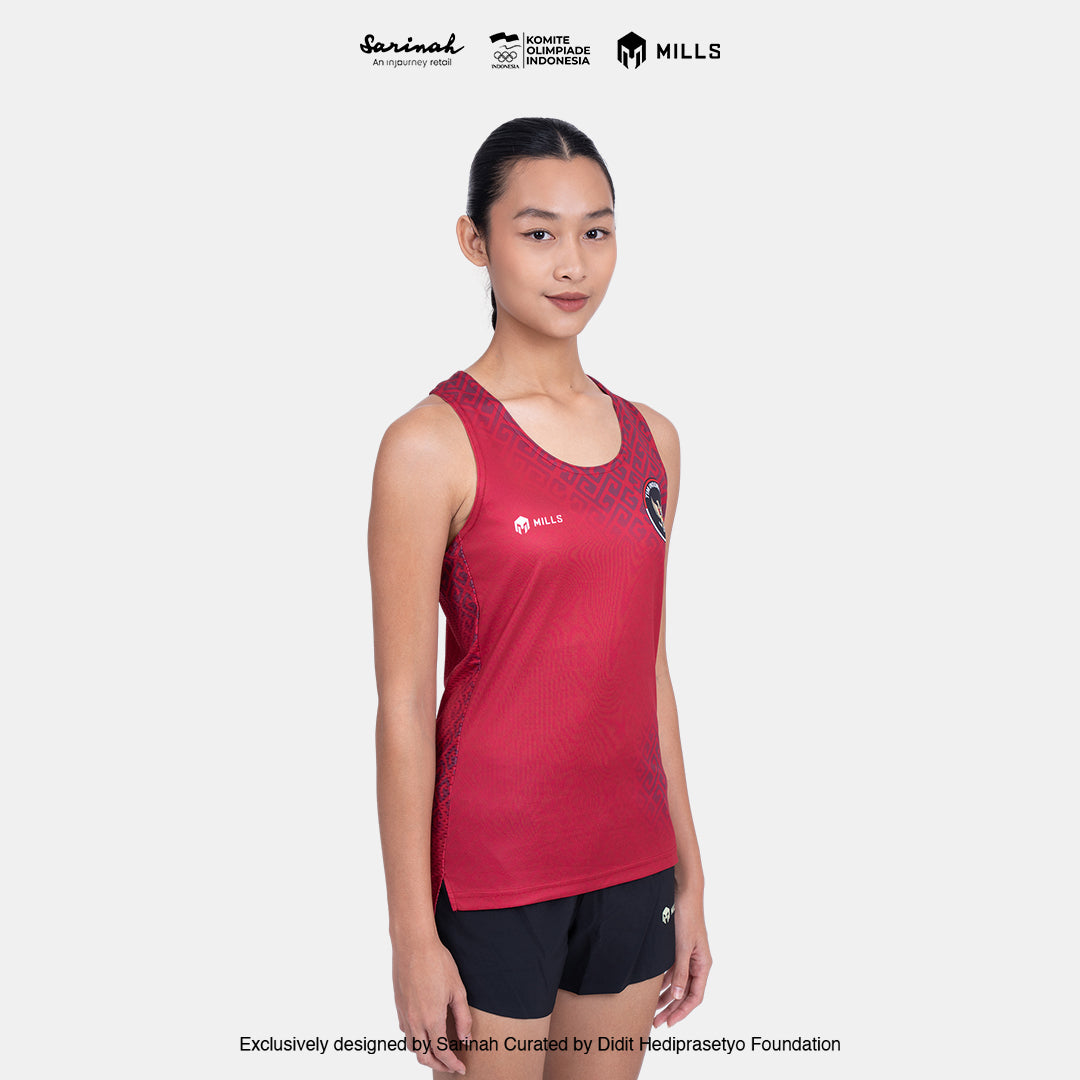 MILLS SEA GAMES ATHLETIC TANK TOP WOMEN RED 01100086 30SGM