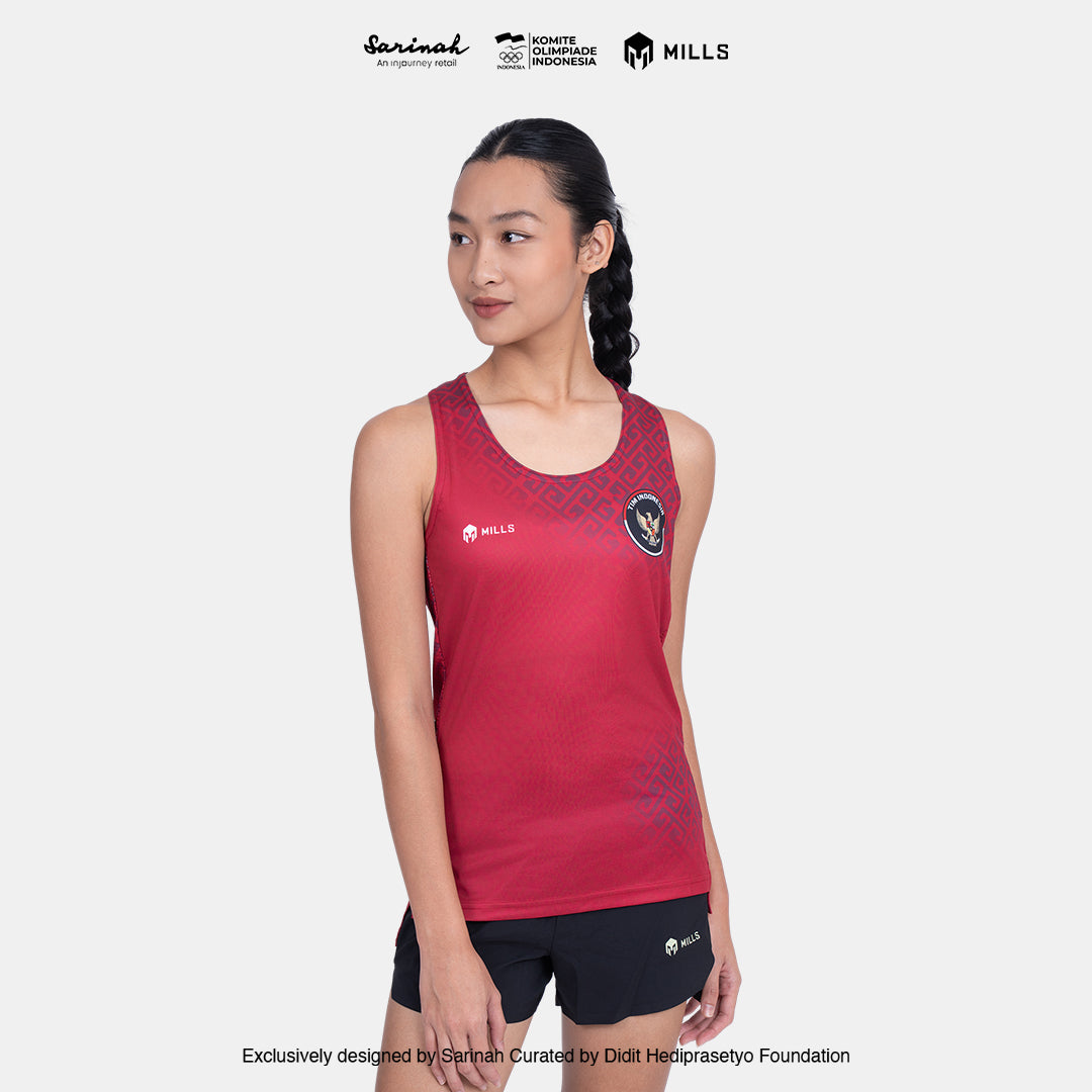 MILLS SEA GAMES ATHLETIC TANK TOP WOMEN RED 01100086 30SGM