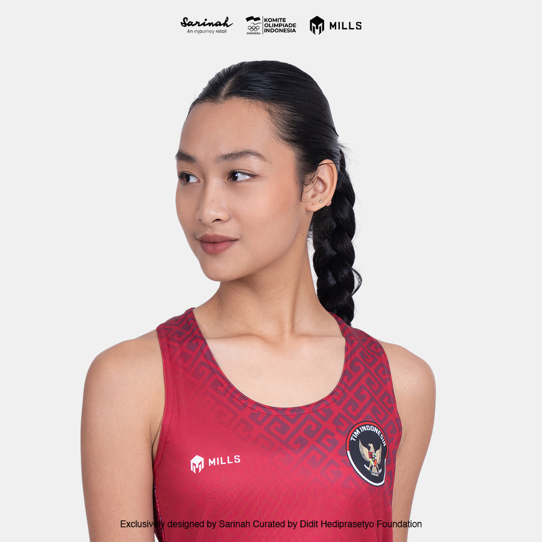 MILLS SEA GAMES ATHLETIC TANK TOP WOMEN RED 01100086 30SGM