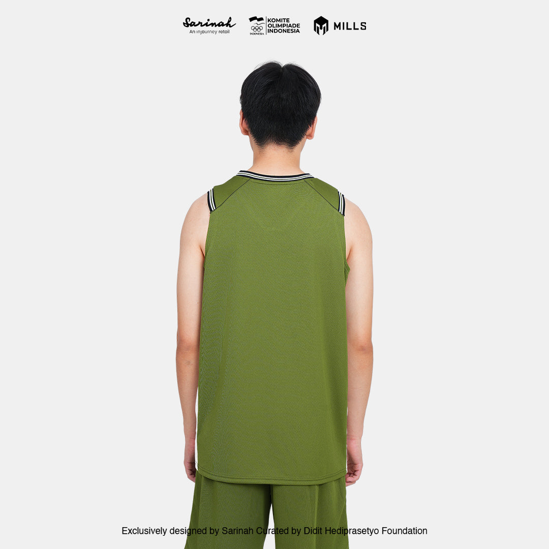 MILLS SEA GAMES BASKETBALL JERSEY MEN GREEN 01100083 50SGM