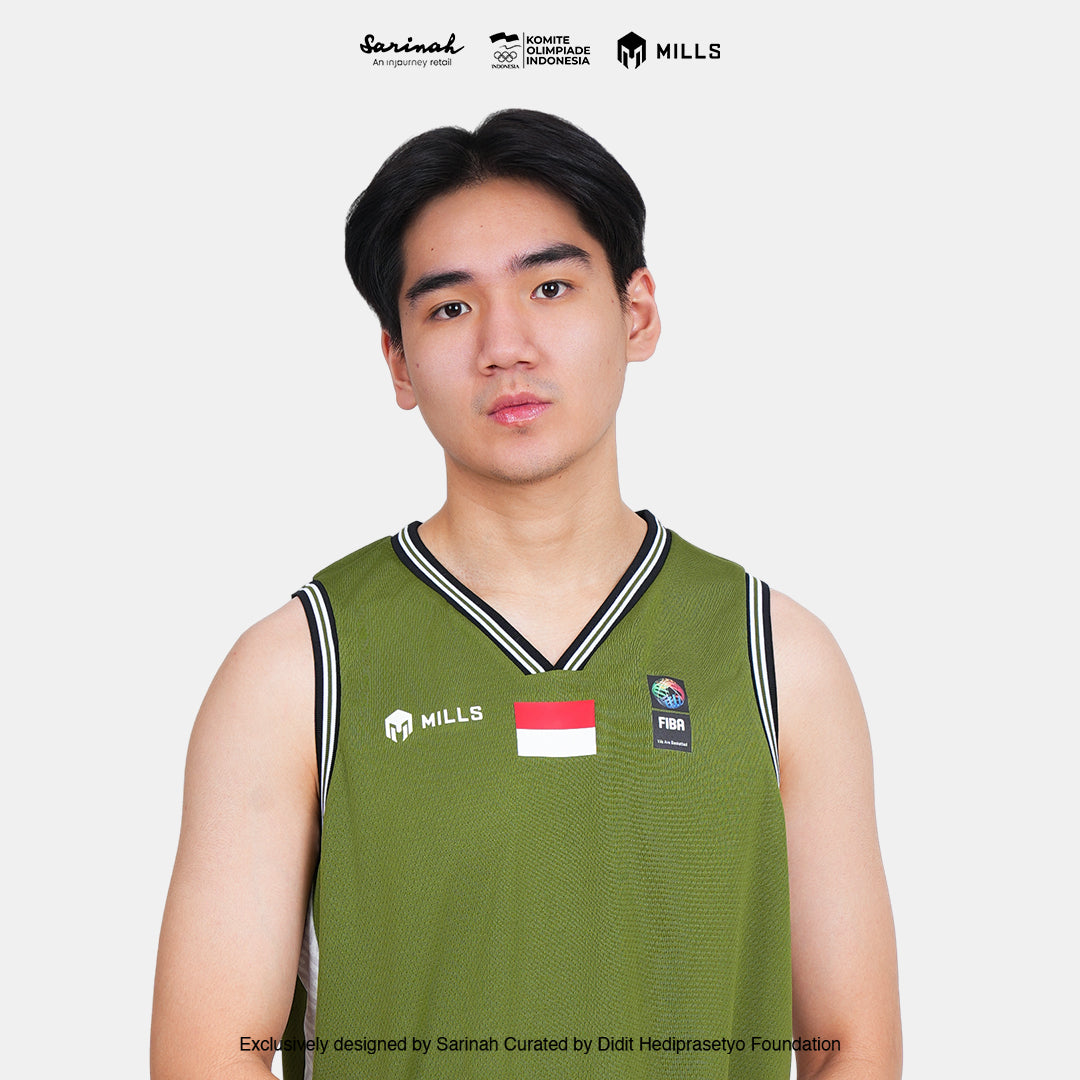MILLS SEA GAMES BASKETBALL JERSEY MEN GREEN 01100083 50SGM
