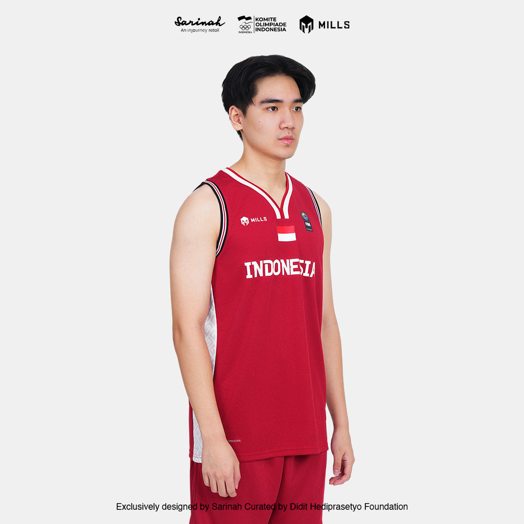 MILLS SEA GAMES BASKETBALL JERSEY MEN RED 01100083 30SGM