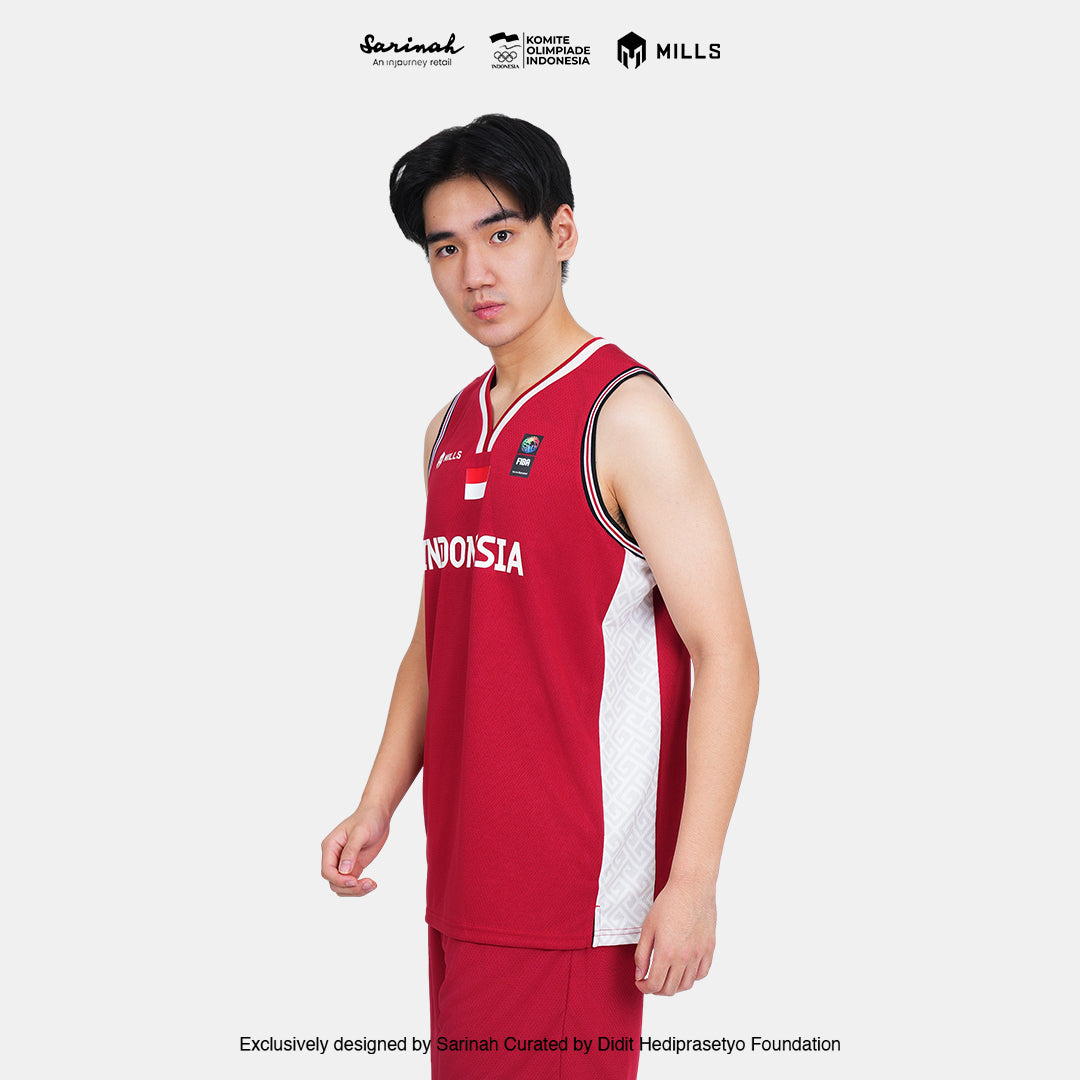 MILLS SEA GAMES BASKETBALL JERSEY MEN RED 01100083 30SGM