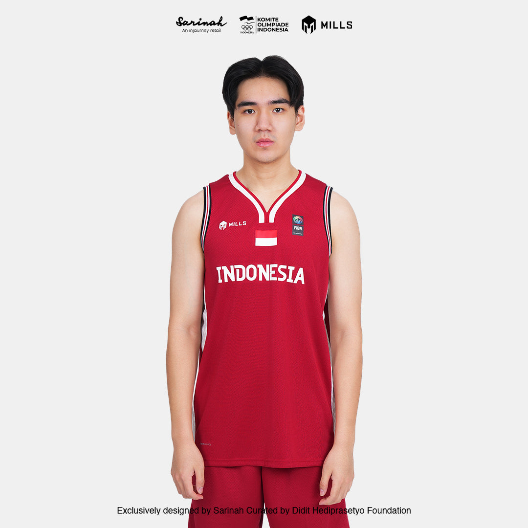 MILLS SEA GAMES BASKETBALL JERSEY MEN RED 01100083 30SGM