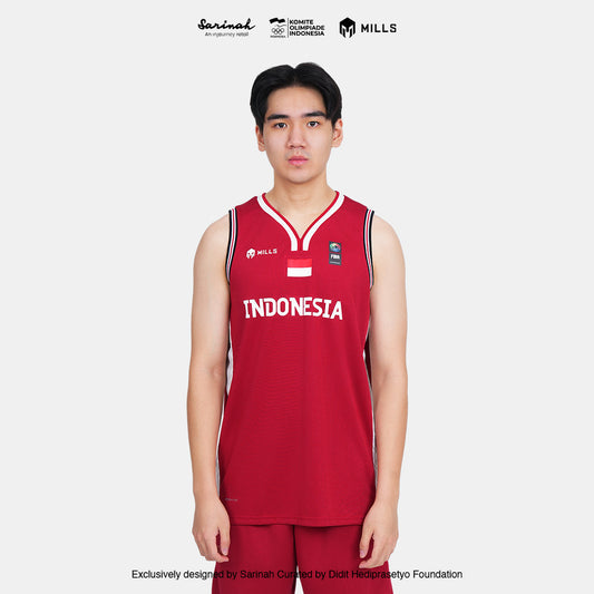 MILLS SEA GAMES BASKETBALL JERSEY MEN RED 01100083 30SGM