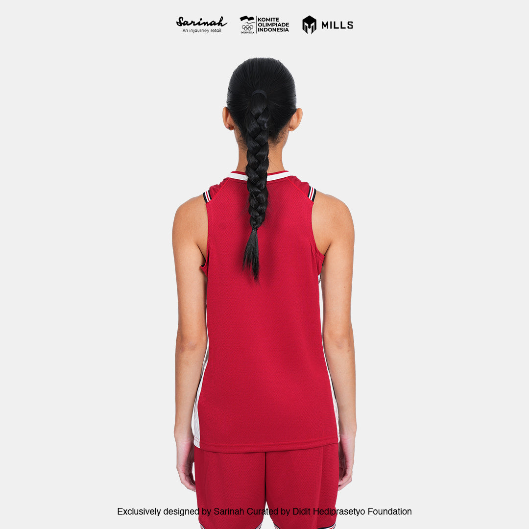 MILLS SEA GAMES BASKETBALL JERSEY WOMEN RED 01100084 30SGM