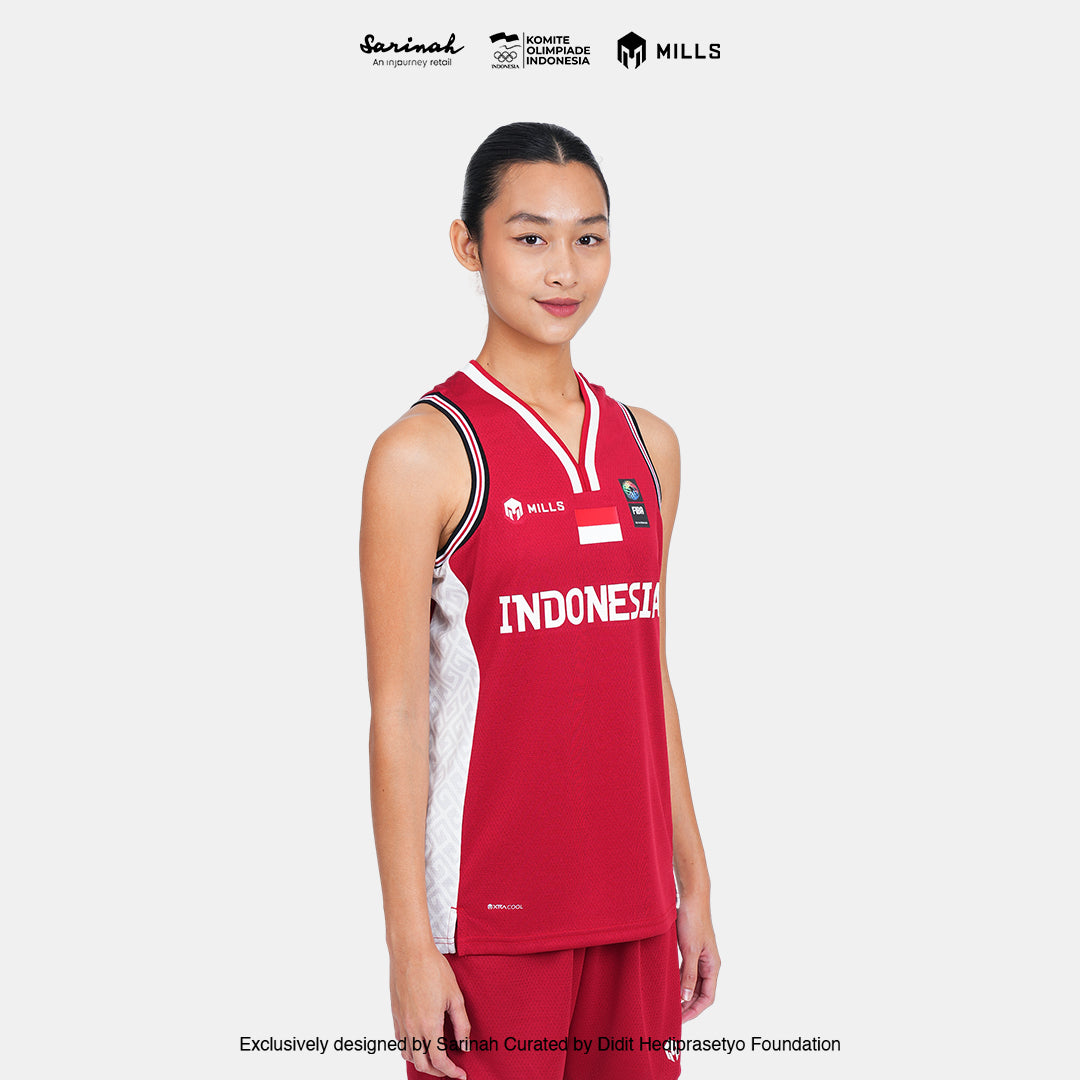 MILLS SEA GAMES BASKETBALL JERSEY WOMEN RED 01100084 30SGM