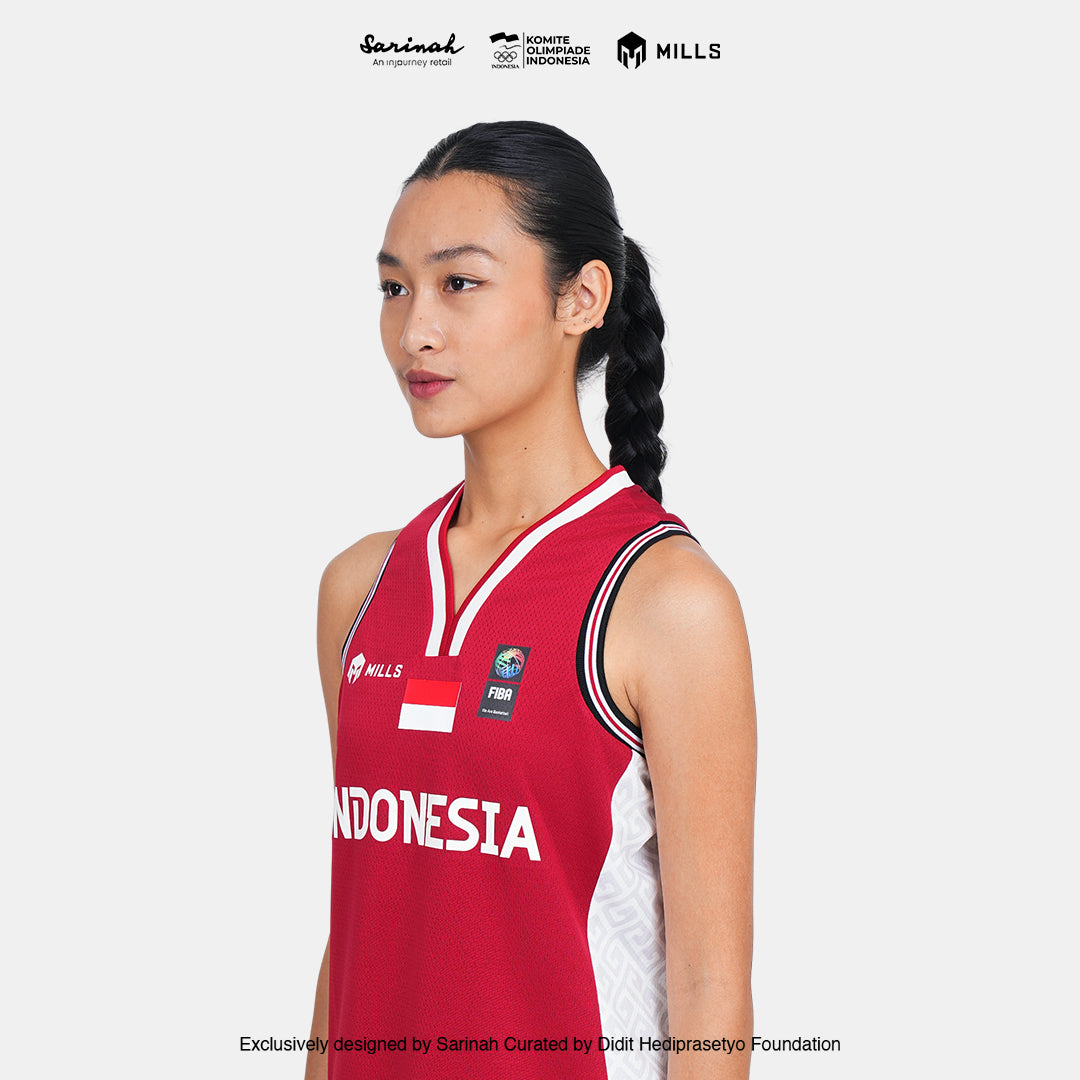 MILLS SEA GAMES BASKETBALL JERSEY WOMEN RED 01100084 30SGM