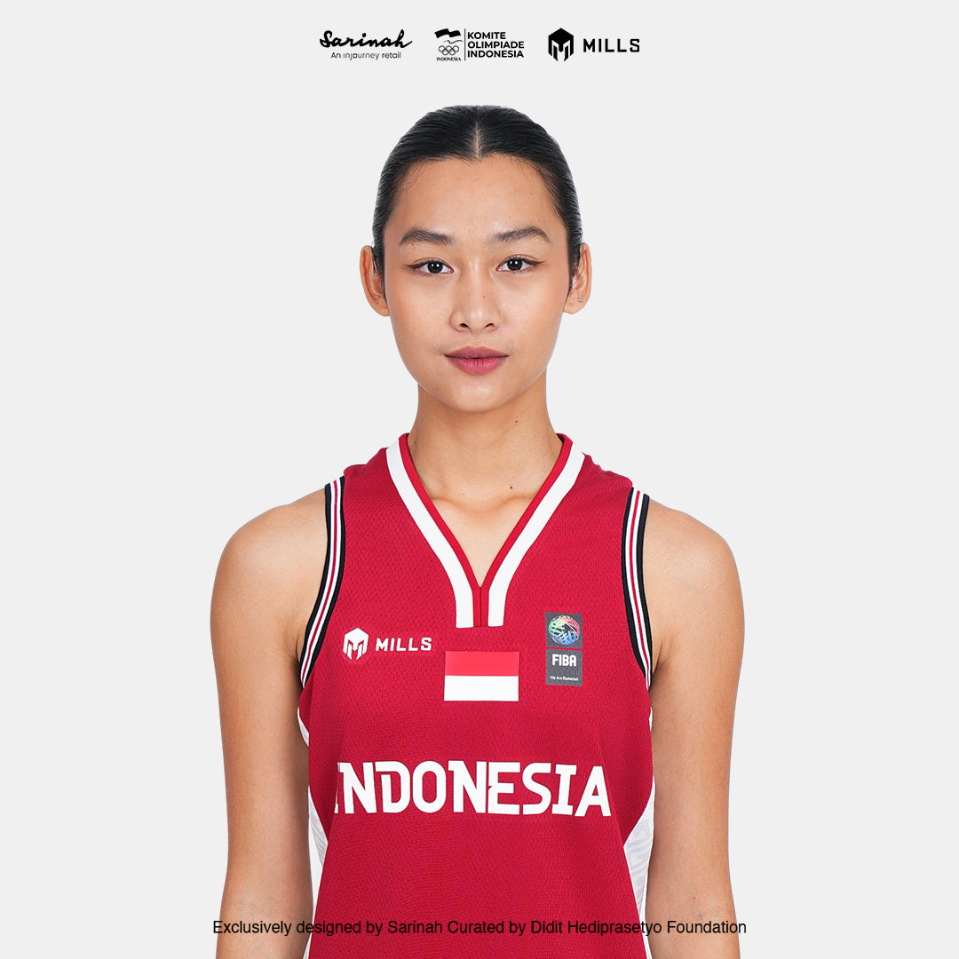 MILLS SEA GAMES BASKETBALL JERSEY WOMEN RED 01100084 30SGM