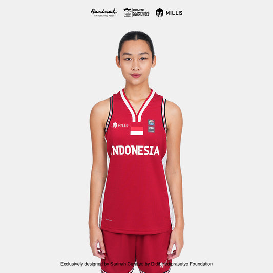 MILLS SEA GAMES BASKETBALL JERSEY WOMEN RED 01100084 30SGM