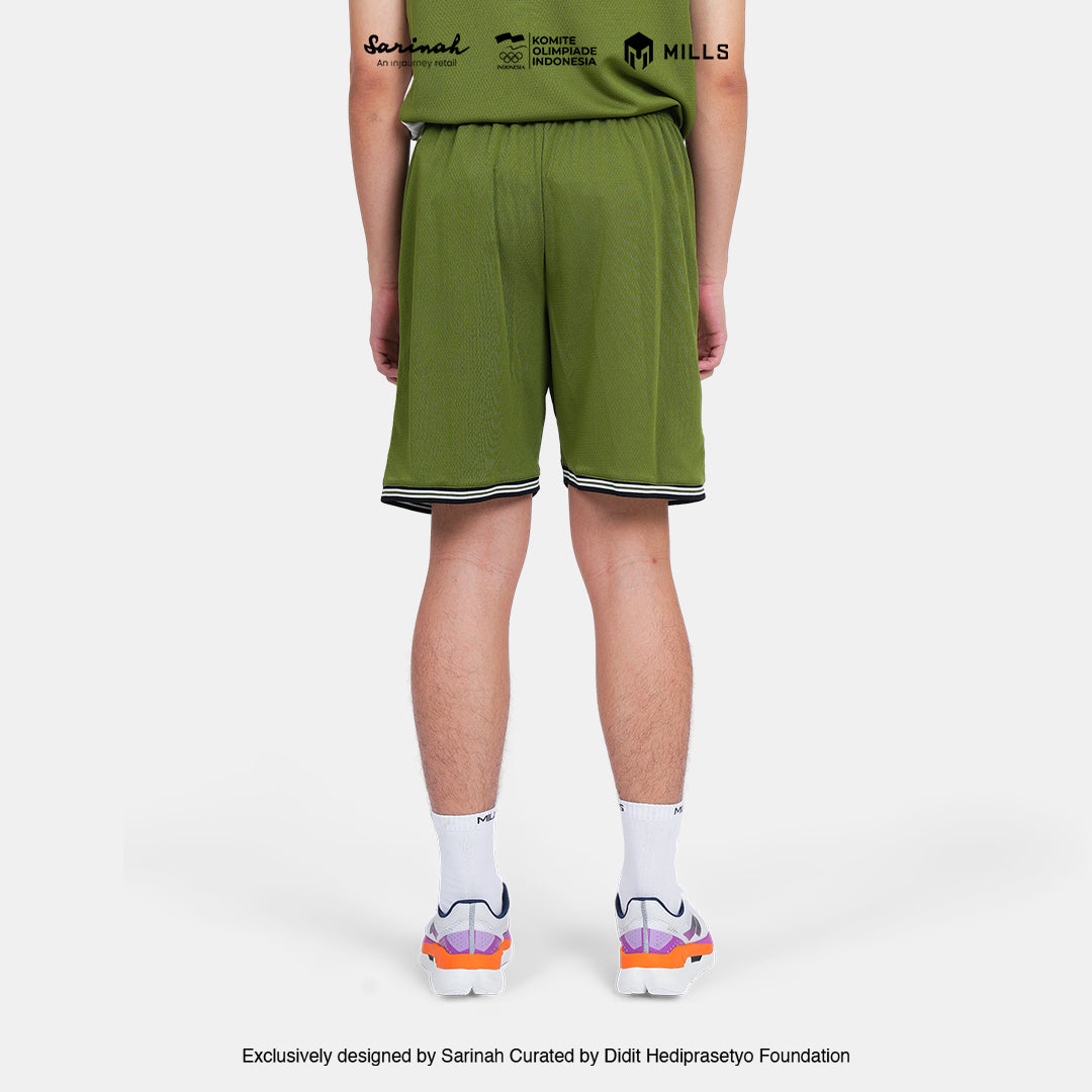 MILLS SEA GAMES BASKETBALL SHORT MEN GREEN 03100373 50SGM