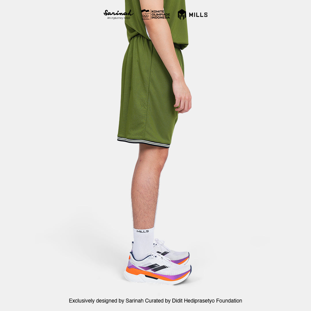 MILLS SEA GAMES BASKETBALL SHORT MEN GREEN 03100373 50SGM