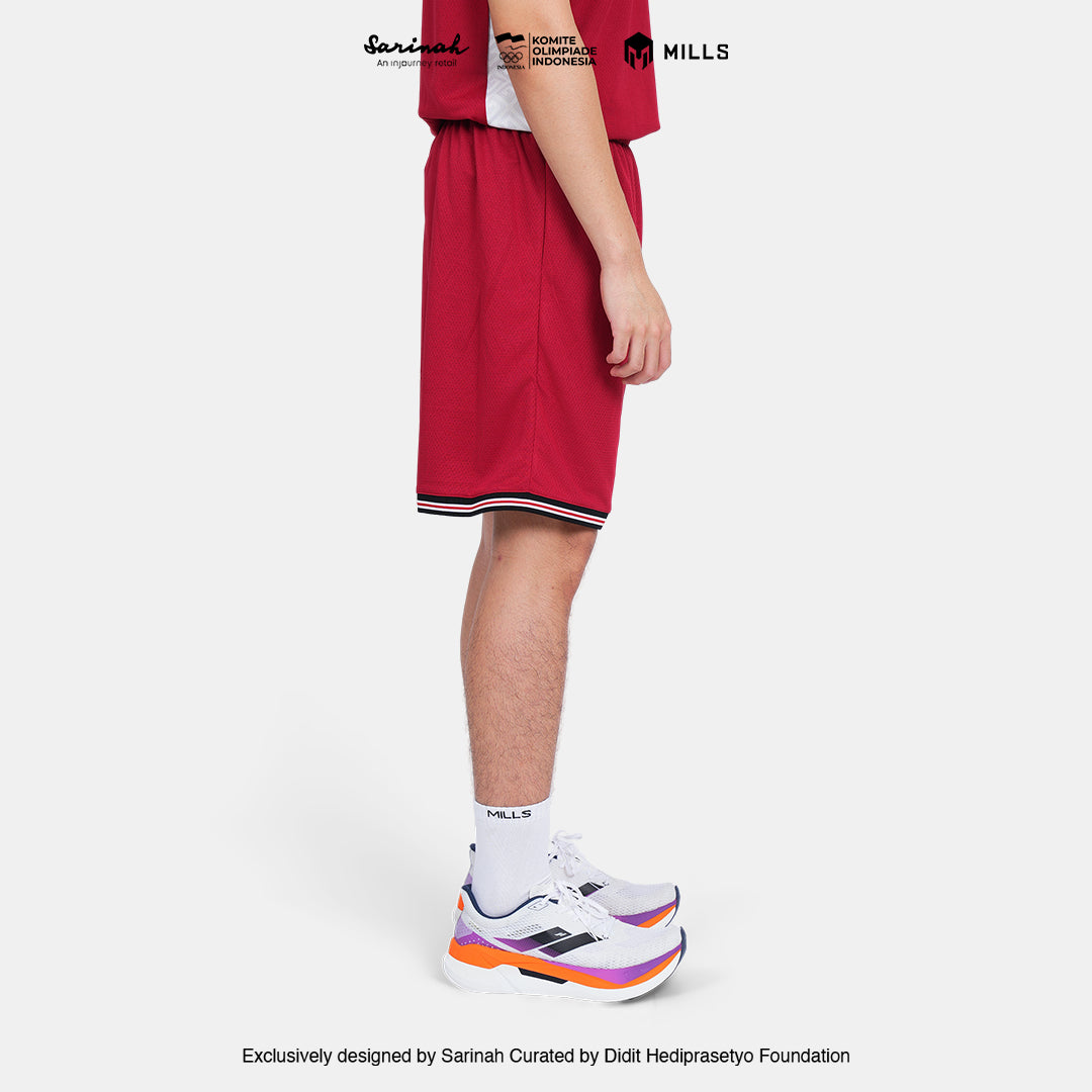 MILLS SEA GAMES BASKETBALL SHORT MEN RED 03100373 30SGM