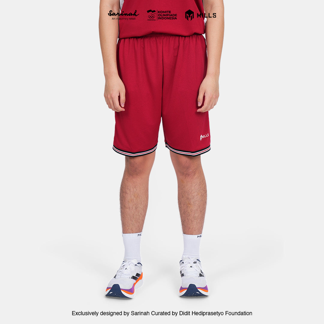 MILLS SEA GAMES BASKETBALL SHORT MEN RED 03100373 30SGM
