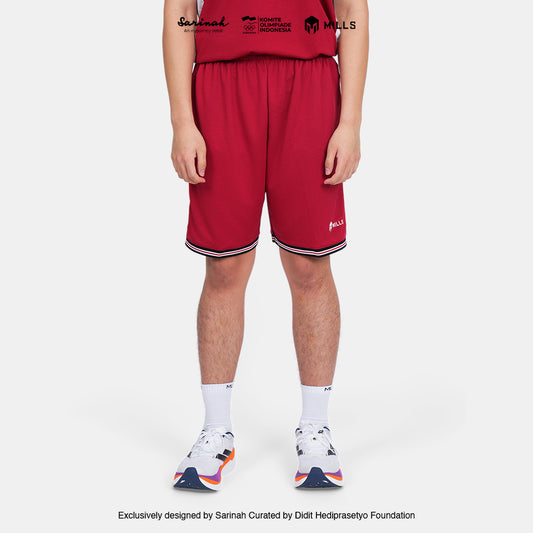 MILLS SEA GAMES BASKETBALL SHORT MEN RED 03100373 30SGM