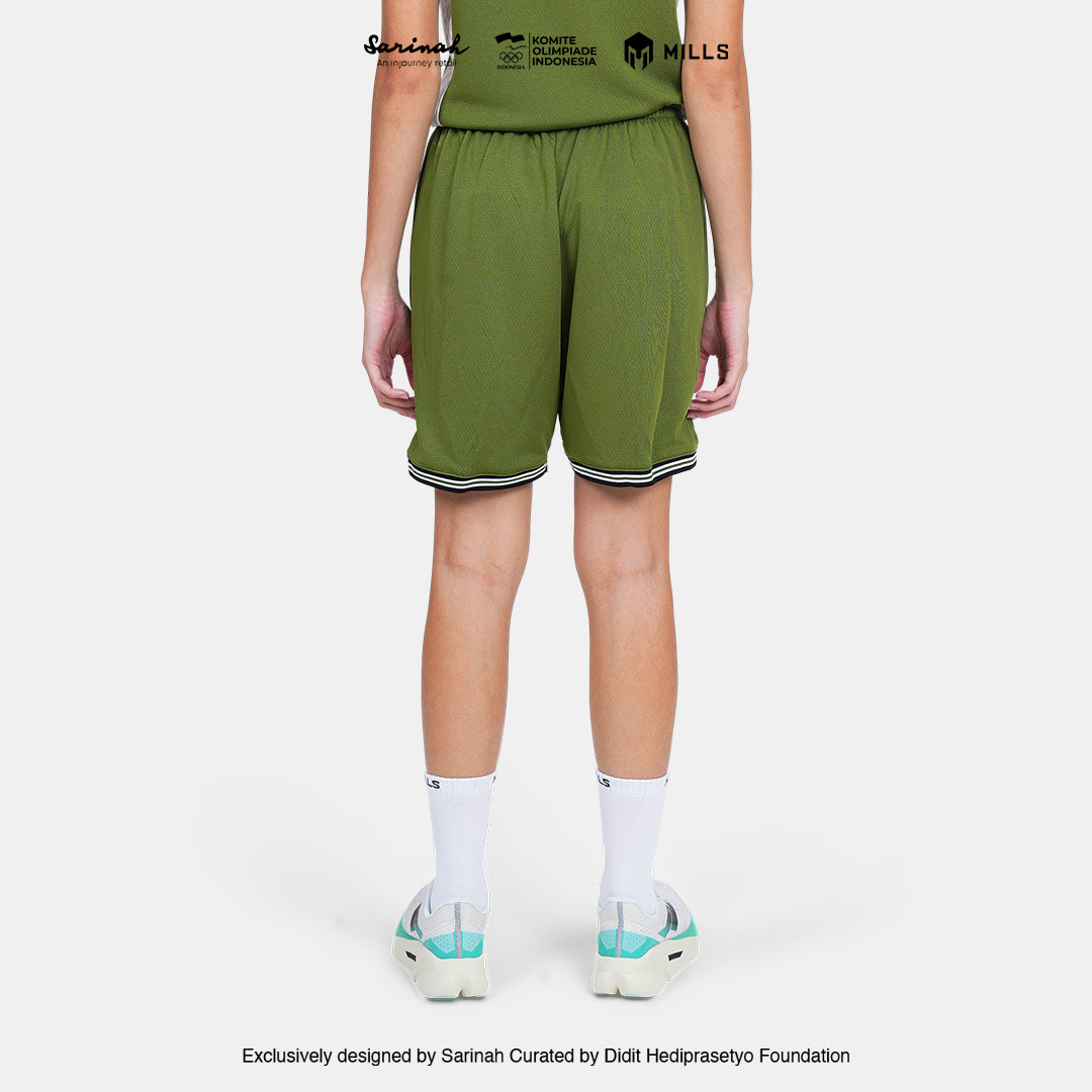 MILLS SEA GAMES BASKETBALL SHORT WOMEN GREEN 03100381 50SGM