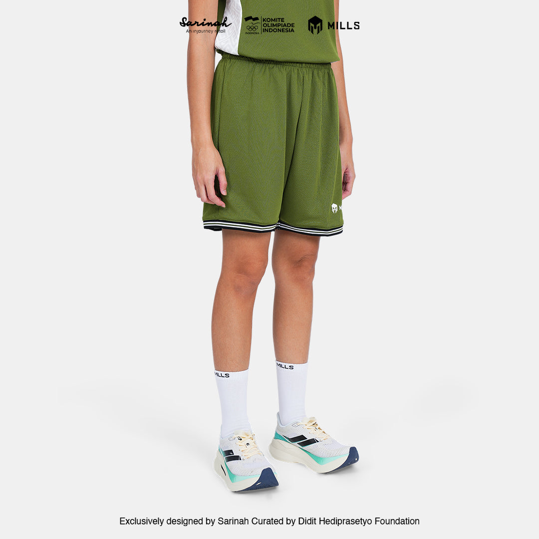 MILLS SEA GAMES BASKETBALL SHORT WOMEN GREEN 03100381 50SGM