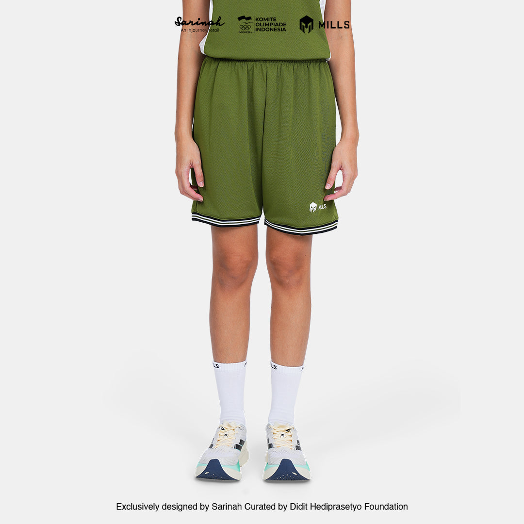 MILLS SEA GAMES BASKETBALL SHORT WOMEN GREEN 03100381 50SGM