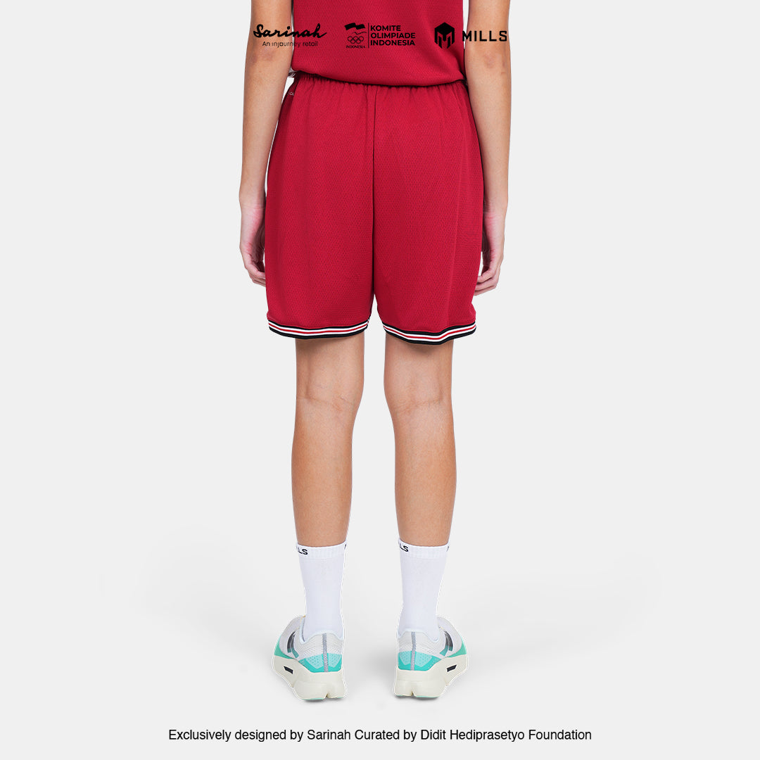 MILLS SEA GAMES BASKETBALL SHORT WOMEN RED 03100381 30SGM
