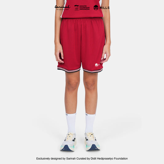 MILLS SEA GAMES BASKETBALL SHORT WOMEN RED 03100381 30SGM