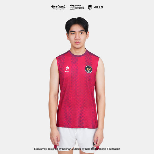 MILLS SEA GAMES HOME INDOOR SLEEVELESS MEN RED 01100077 30SGM