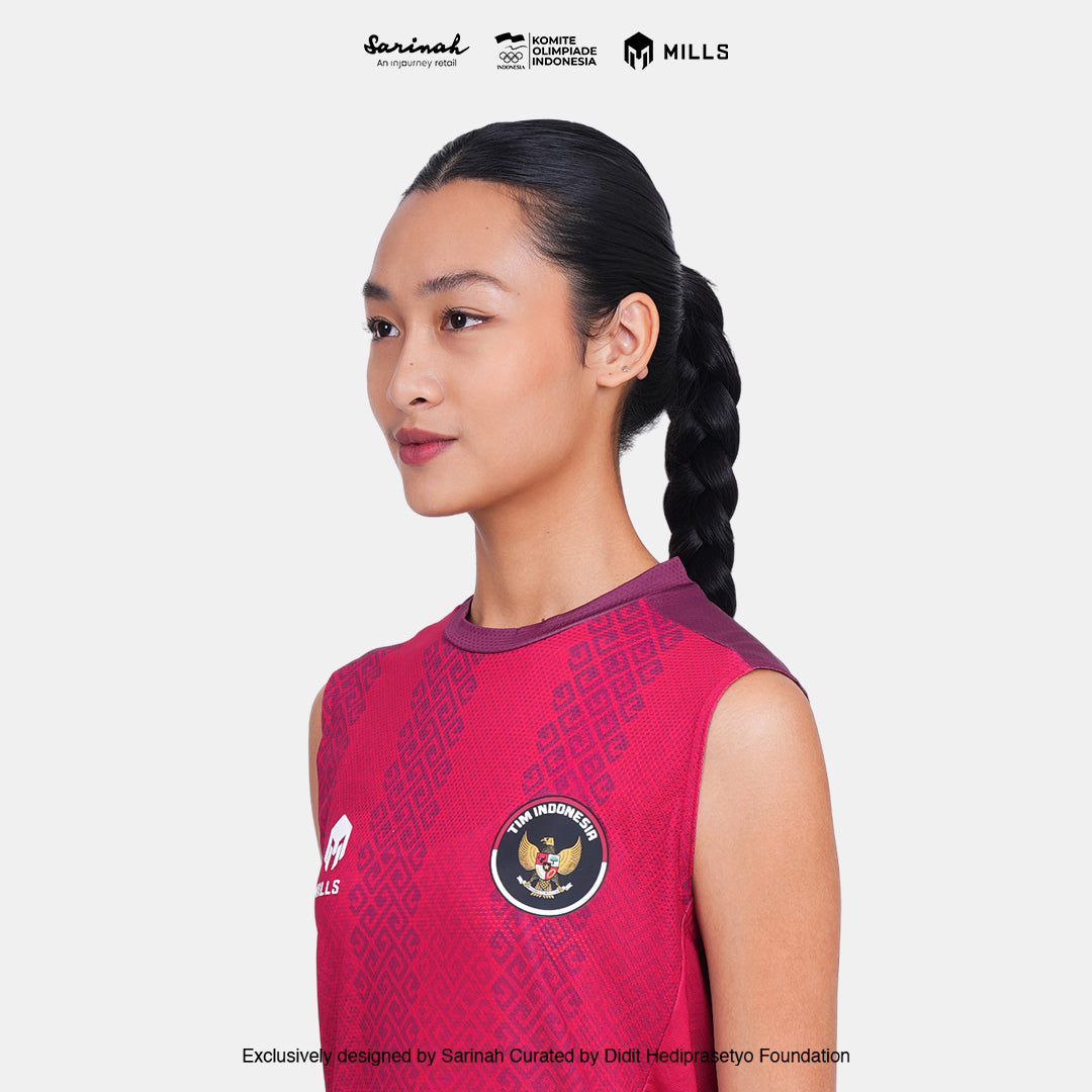 MILLS SEA GAMES HOME INDOOR SLEEVELESS WOMEN RED 01100078 30SGM