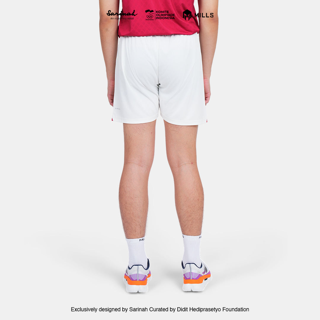 MILLS SEA GAMES INDOOR SHORT BEIGE/RED 03100341 67SGM