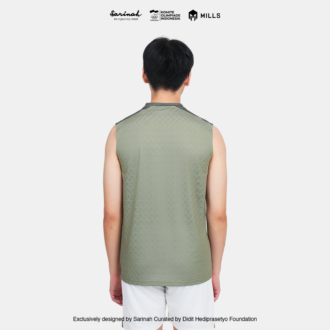 MILLS SEA GAMES THIRD INDOOR SLEEVELESS MEN GREEN 01100081 50SGM