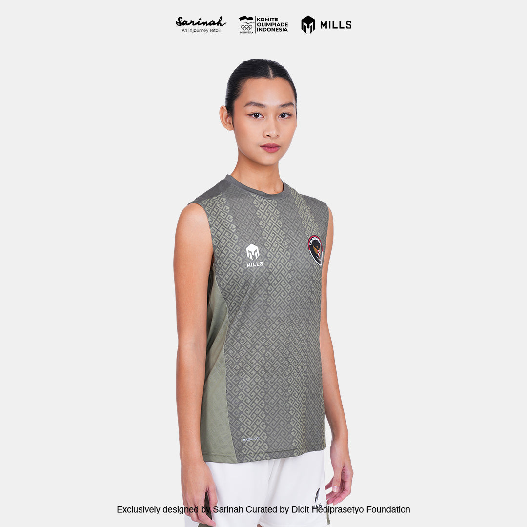 MILLS SEA GAMES THIRD INDOOR SLEEVELESS WOMEN GREEN 01100082 50SGM