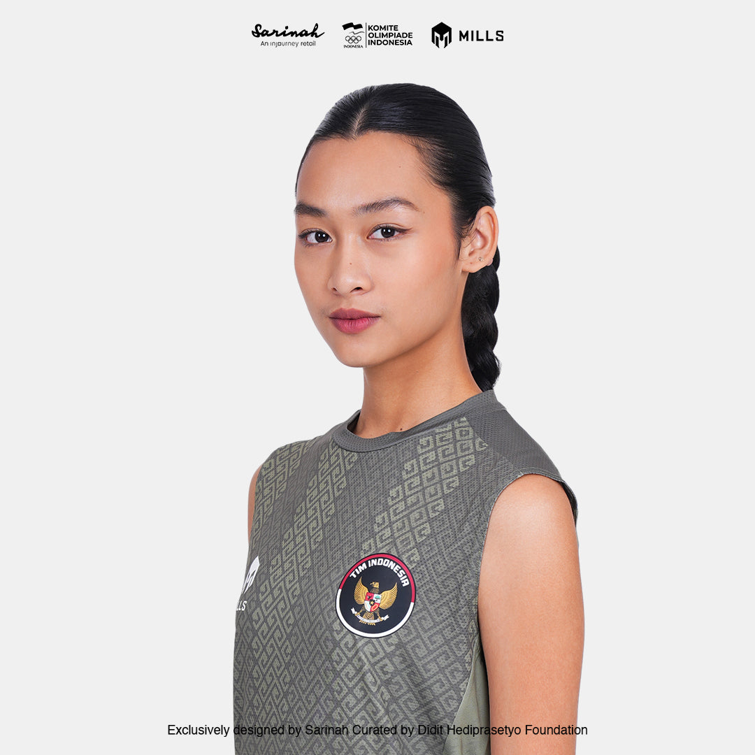 MILLS SEA GAMES THIRD INDOOR SLEEVELESS WOMEN GREEN 01100082 50SGM