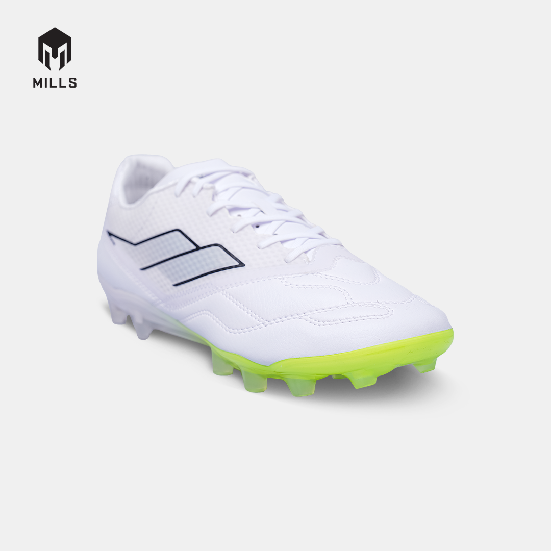 MILLS SEPATU SEPAKBOLA ASTRO SPARTAN M2 PRIME FG WHITE/NEON LIME 9301523