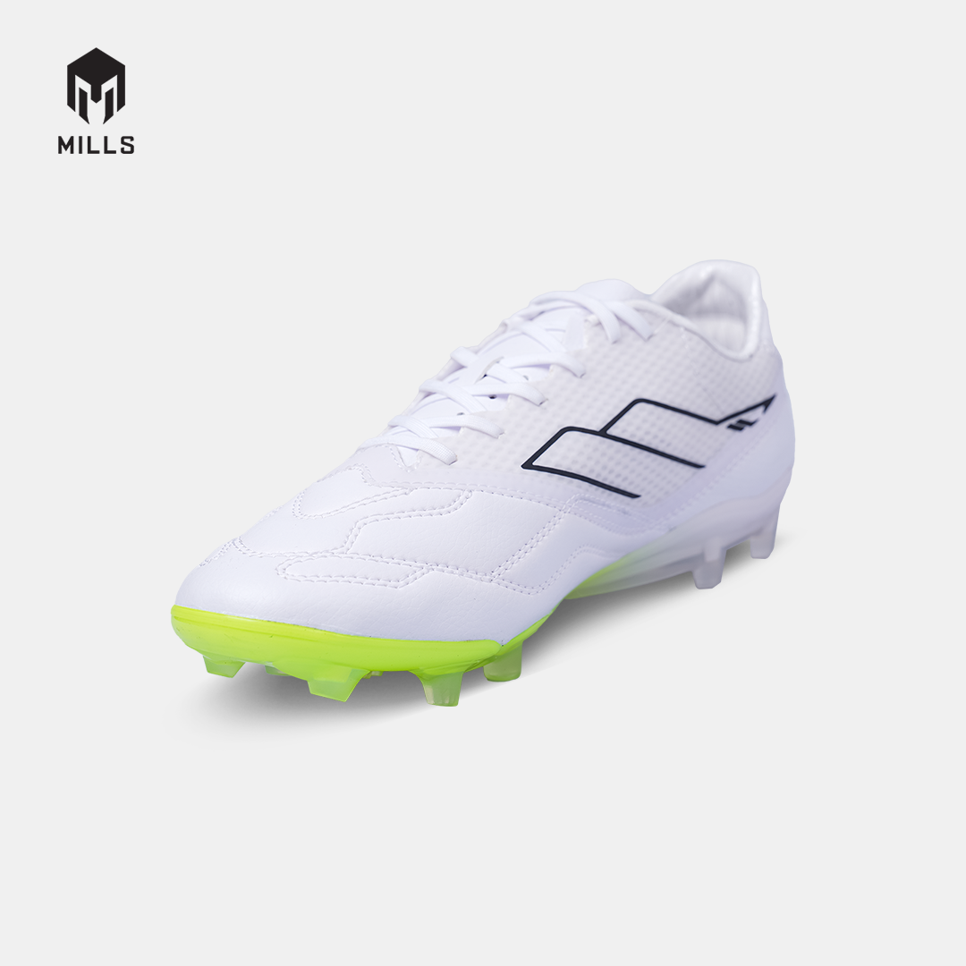 MILLS SEPATU SEPAKBOLA ASTRO SPARTAN M2 PRIME FG WHITE/NEON LIME 9301523