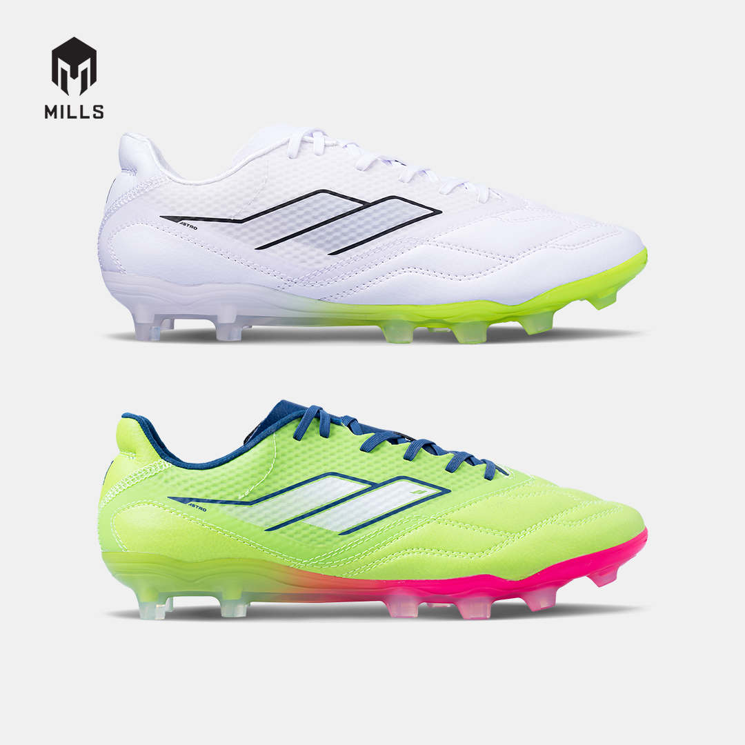 MILLS SEPATU SEPAKBOLA ASTRO SPARTAN M2 PRIME FG WHITE/NEON LIME 9301523