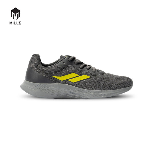 Mills Sepatu Lari Running Shoes Specter DK. Grey / Neon 9101405