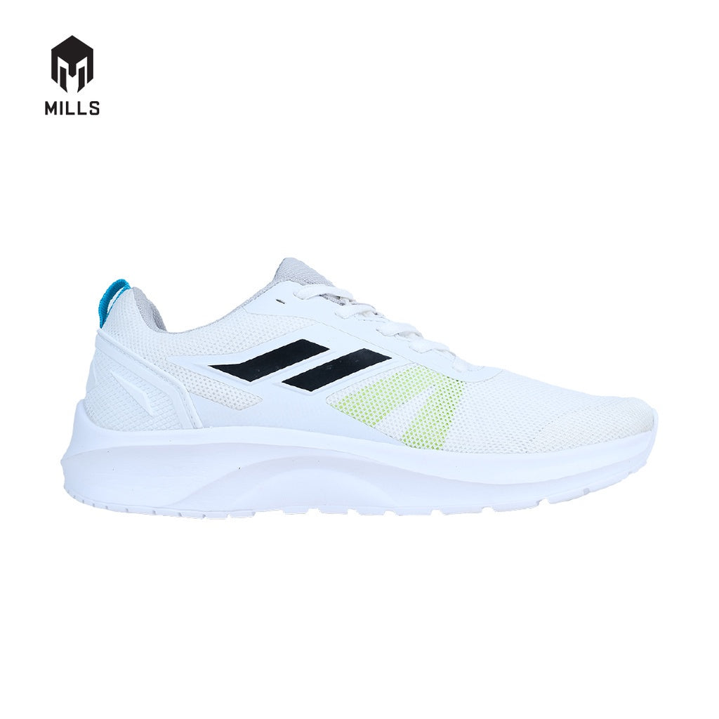 Mills Sepatu Lari Running Shoes Blazer White / Blue / Neon 9100502