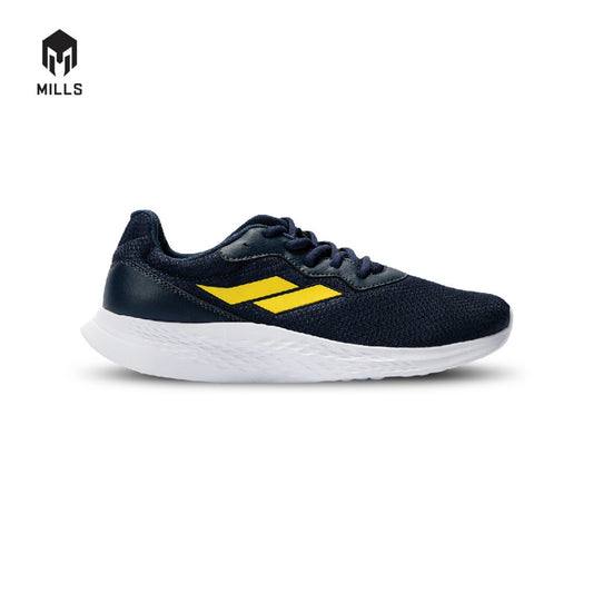 Mills Sepatu Lari Running Shoes Specter Navy / Yellow 9101403