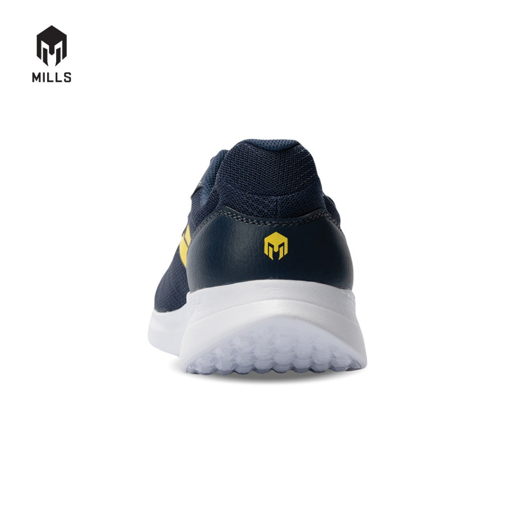 Mills Sepatu Lari Running Shoes Specter Navy / Yellow 9101403