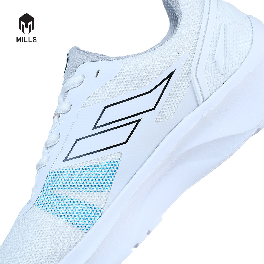 Mills Sepatu Lari Running Shoes Blazer White / Blue / Neon 9100502