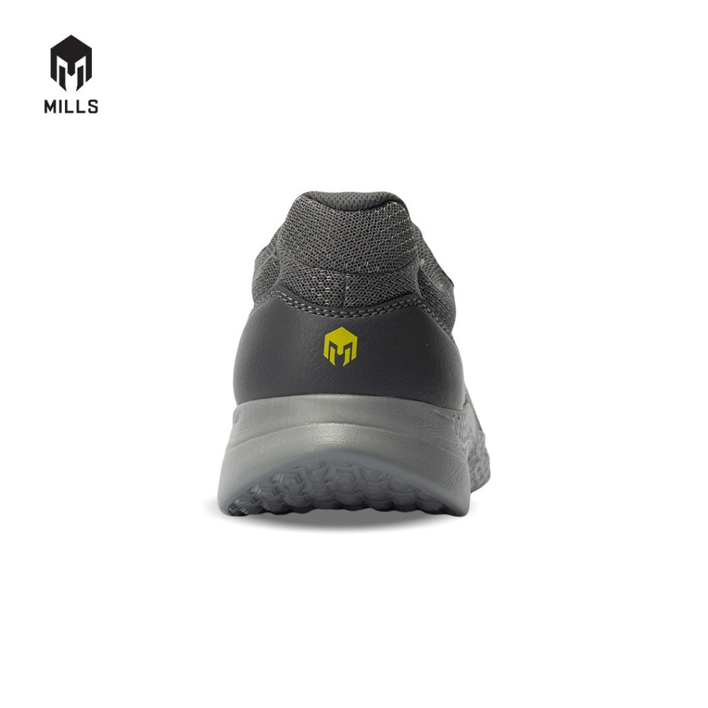 Mills Sepatu Lari Running Shoes Specter DK. Grey / Neon 9101405