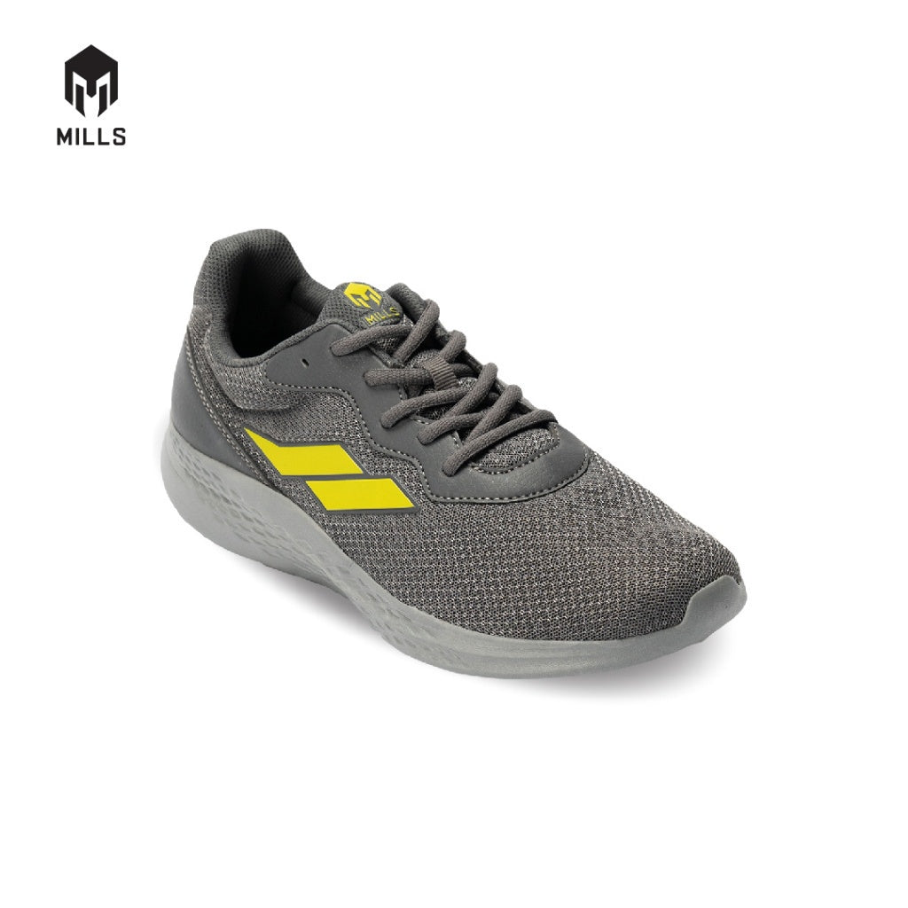 Mills Sepatu Lari Running Shoes Specter DK. Grey / Neon 9101405