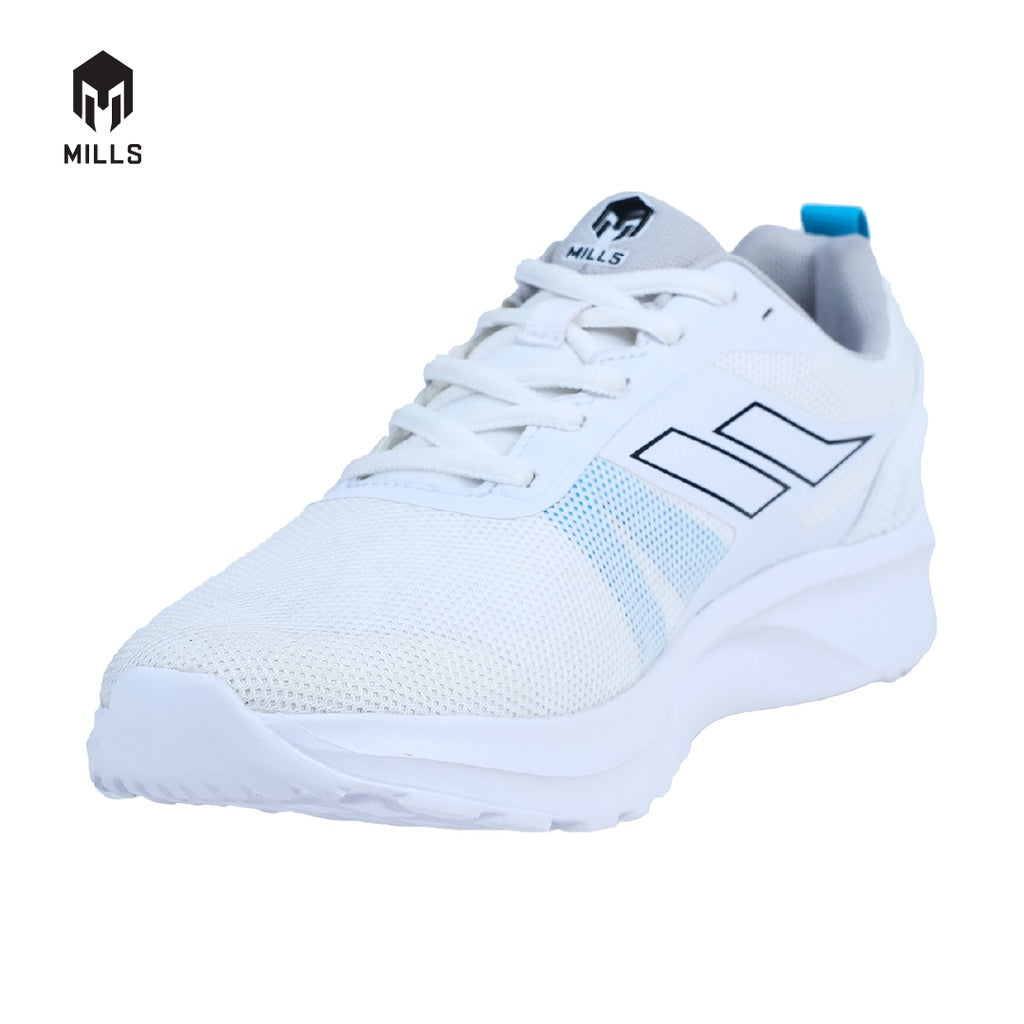 Mills Sepatu Lari Running Shoes Blazer White / Blue / Neon 9100502