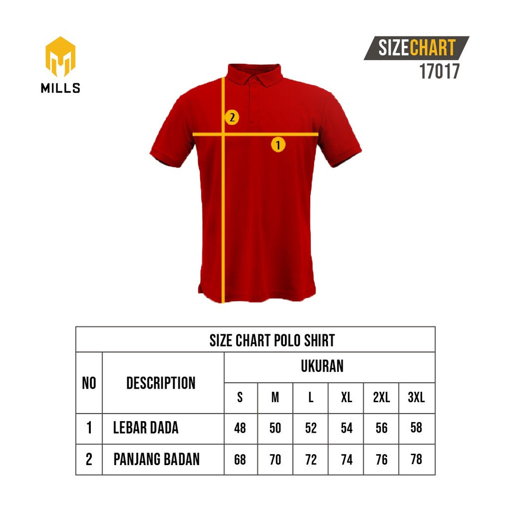 MILLS Polo Shirt Sport Style Eternal 17017