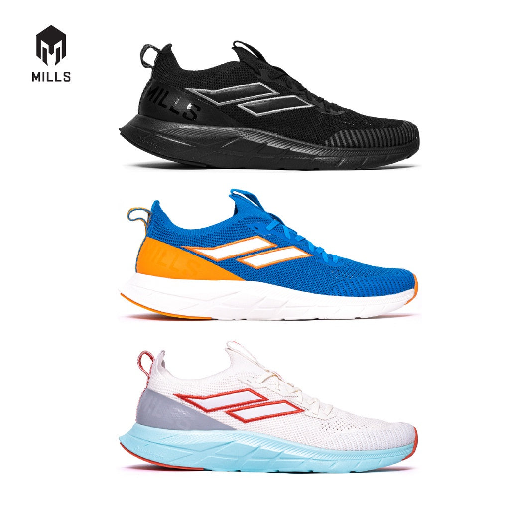 Mills Sepatu Lari Running Shoes Treximo Enerlite Blue/Orange/Lt.Grey 9102002
