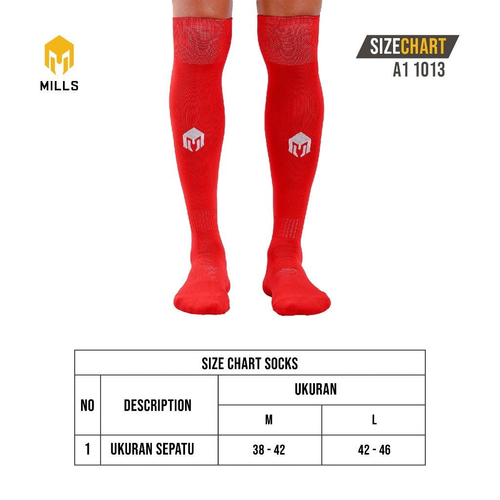MILLS Kaos Kaki Olahraga Sepakbola Futsal Soccer Socks 05701013