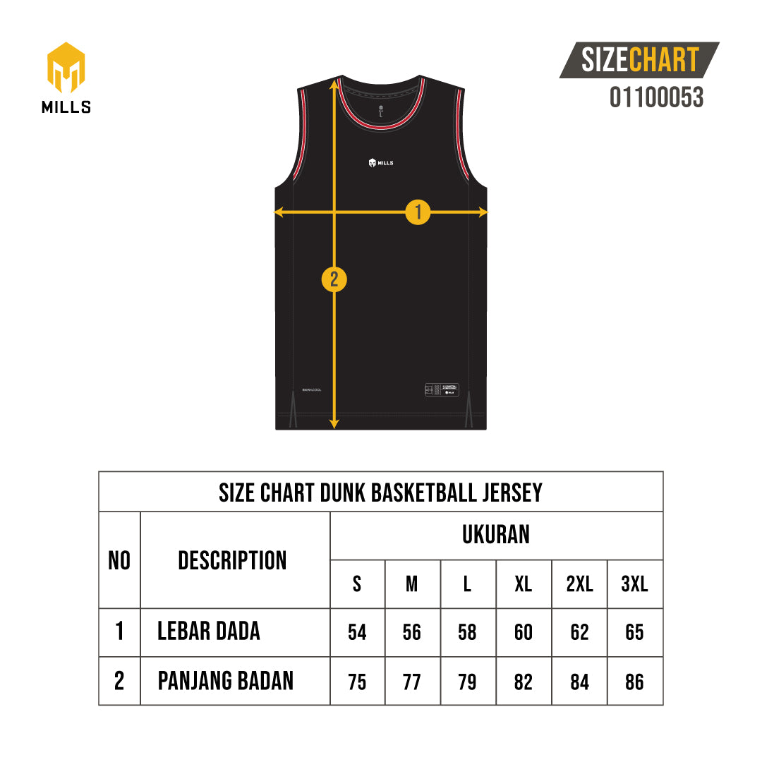 MILLS JERSEY BASKET DUNK BASKETBALL JERSEY 01100053