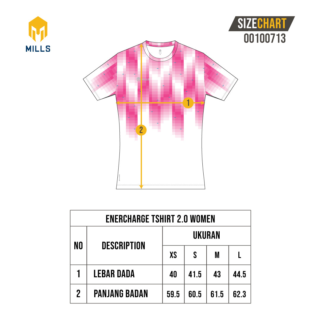 MILLS BAJU OLAHRAGA RUNNING ENERCHARGE 2.0 T-SHIRT WOMEN 00100713