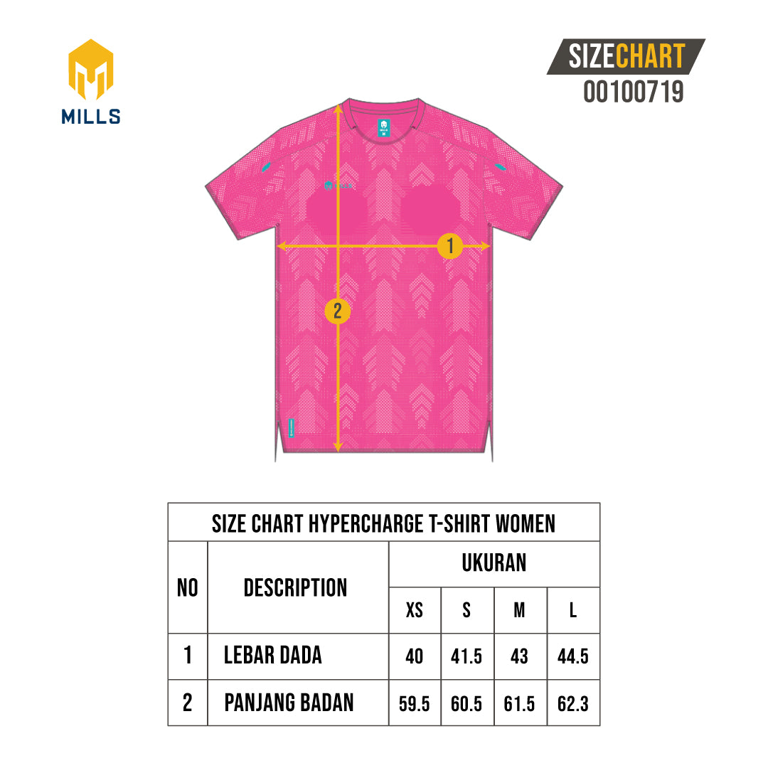 MILLS BAJU OLAHRAGA RUNNING HYPERCHARGE T-SHIRT WOMEN 00100719
