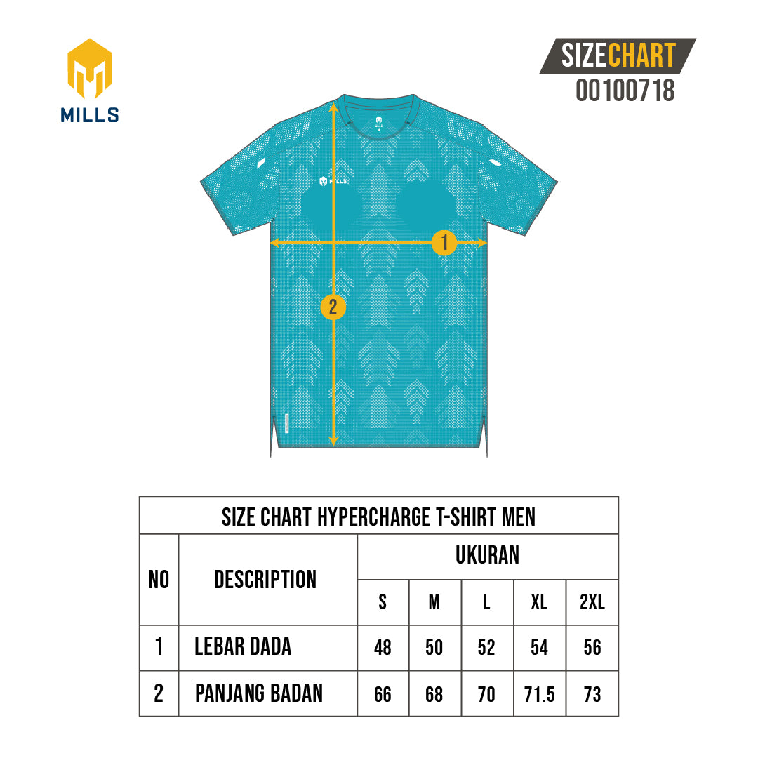 MILLS BAJU OLAHRAGA RUNNING HYPERCHARGE T-SHIRT MEN 00100718