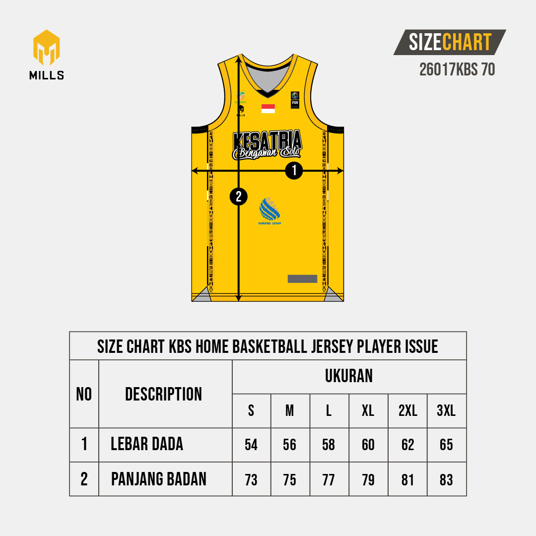 MILLS KBS HOME BASKETBALL JERSEY PLAYER ISSUE YELLOW 26017KBS