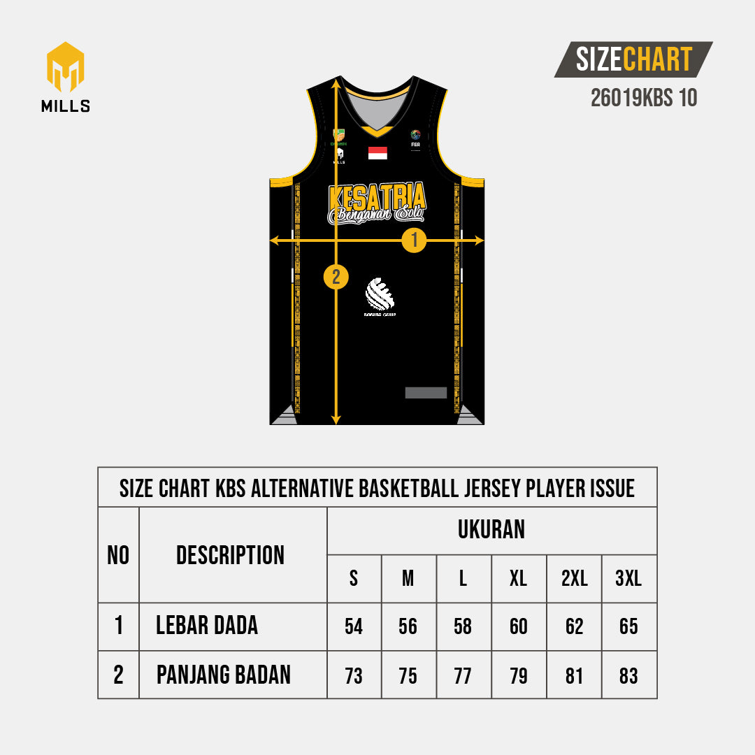MILLS KBS ALTERNATIVE BASKETBALL JERSEY PLAYER ISSUE BLACK 26019KBS